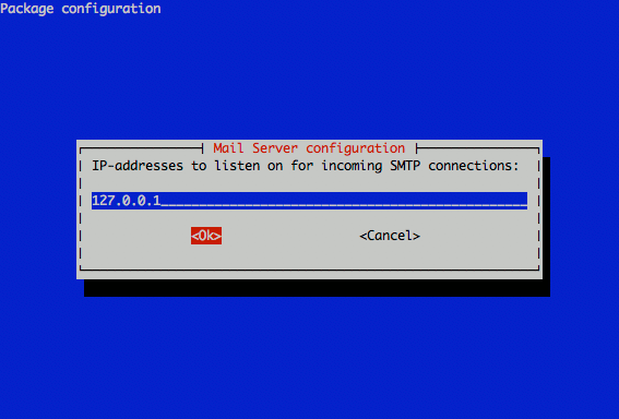 Exim4 listening IP address configuration on Ubuntu 10.10 (Maverick). Exim4 listening IP address configuration on Ubuntu 10.10 (Maverick).