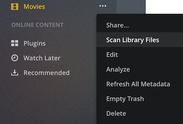 Plex Scan Media Plex Scan Media